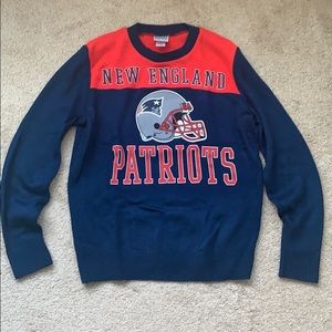 New England Patriots Junk Food Sweater Go Pats - M